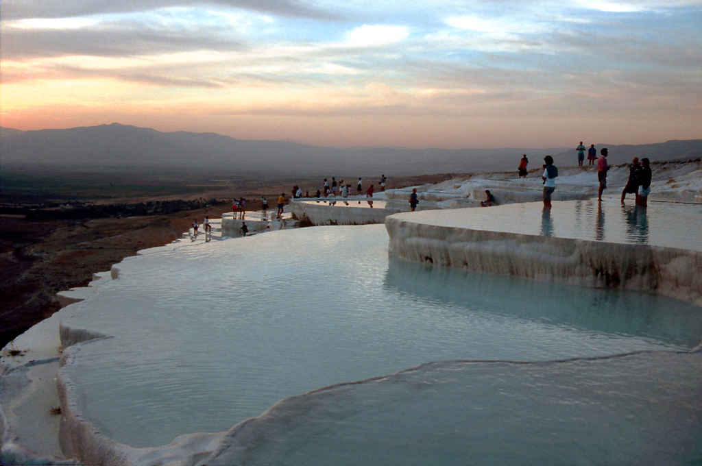 Solnedgång-vid-Pamukkale 1990