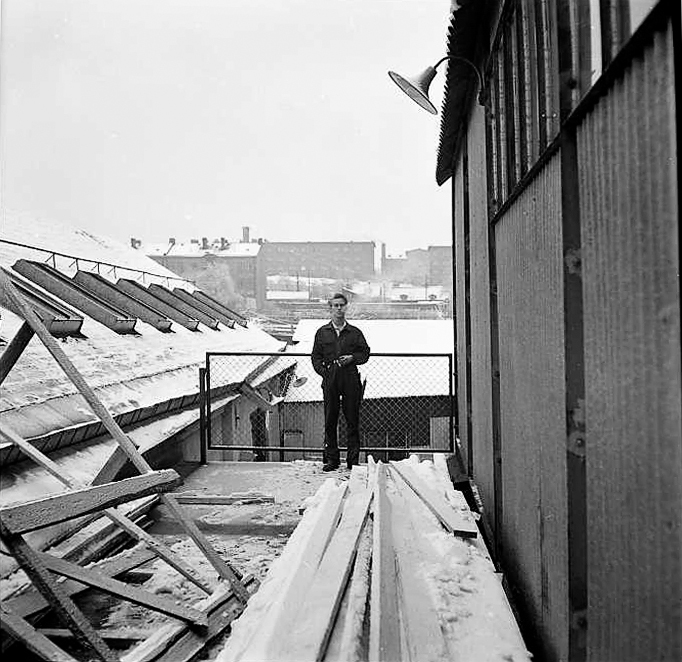 Porträtt av mig på ASEA i Stockholm 1952